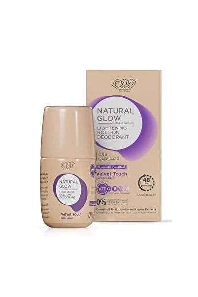 EVA Eva Skin Care Natural Glow Roll-On Deodorant for Skin Lightening Velvet Touch 60g