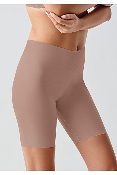 C&City Seamless Recovery High Waist Laser Cut Shorts Corset 9209 Capucino