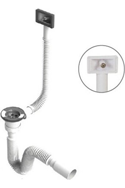 MELEKYAPI Evye Sifonu Körüklü Yandan Taşmalı Damlalıklı Evye Sifonu