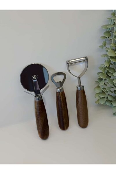 BUCOLIC 3-Piece Acacia Handle Kitchen Utensil Set
