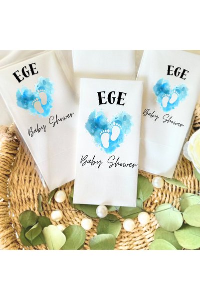 Lion Baskı ve Organizasyon Baby Shower baskılı Peçete 20 adet