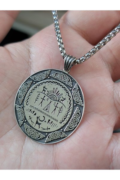 cheetahquality 925 Ayar Gümüş Özel Yapım Handmade Erkek Kolye