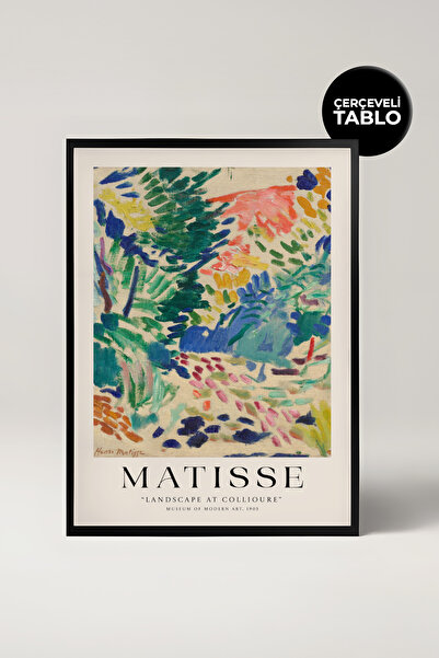 House Gorgeous Henri Matisse Landscape at Collioure Çerçeveli Tablo