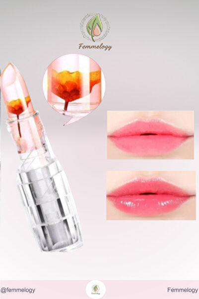 Femmelogy Natural Pink Lips Just for You with Floral Lipstick - Changes Color...