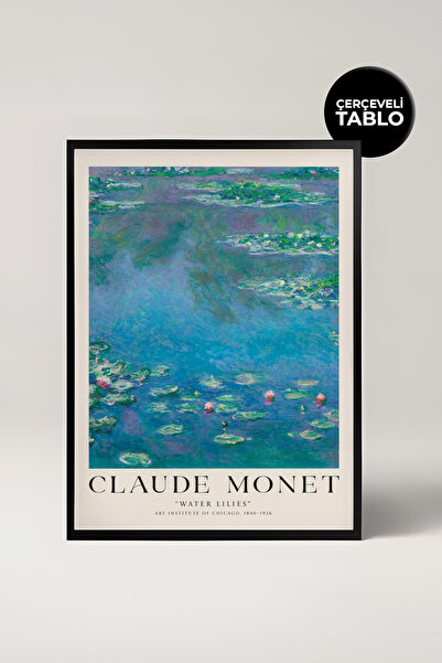 House Gorgeous Claude Monet Water Lilies Çerçeveli Tablo