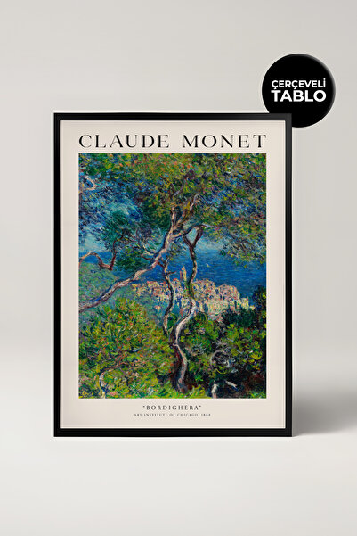 House Gorgeous Pictură înrămată de Claude Monet Bordighera
