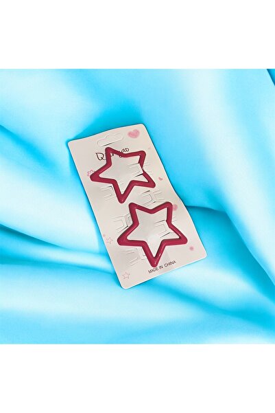 Store 2-piece large size star snap hair clip