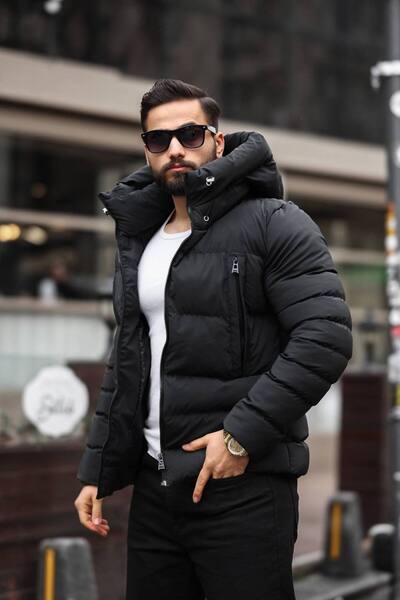 KOCCI Nová sezóna voděodolná a mrazuvzdorná zimní pánská bunda s kapucí