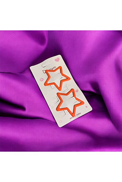 Store 2-piece large size star snap hair clip