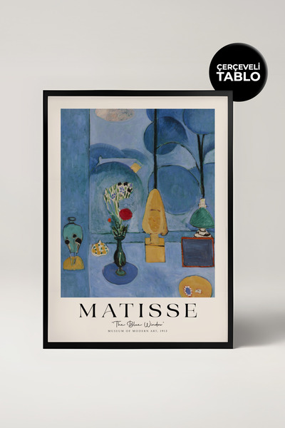 House Gorgeous Εραρχία Αντρέ Ματίσ: Το Μπλε Παράθυρο - Πίνακας με κορνίζα