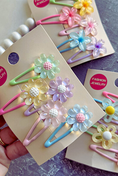 Nisankids Комплект от 5 броя цветя с закопчалка