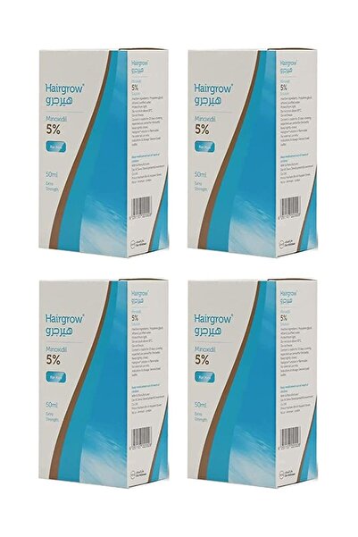 Dar Al Dawa مينوكسيديل ٥٪ لنمو الشعر، عبوة من ٤ قطع، ٥٠ مل