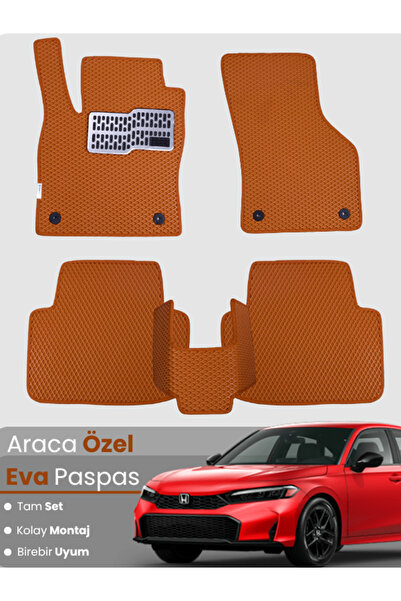 stiloto مجموعة كاملة من دواسات EVA متوافقة مع هوندا سيفيك سبورت بلس (2019-202...