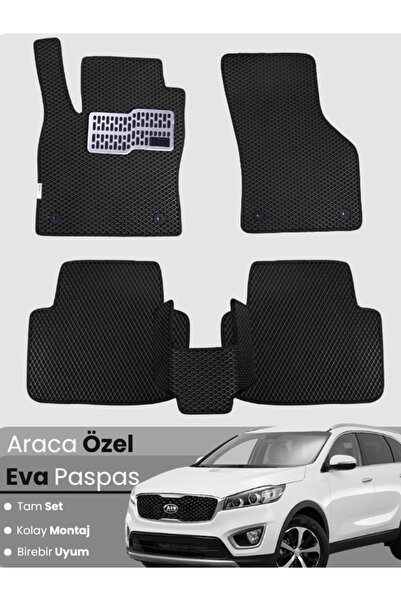 stiloto مجموعة كاملة من دواسات EVA متوافقة مع سيارة كيا سورينتو ذات 5 مقاعد (...