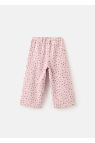 MANGO Baby Düz kesim çiçekli pantolon