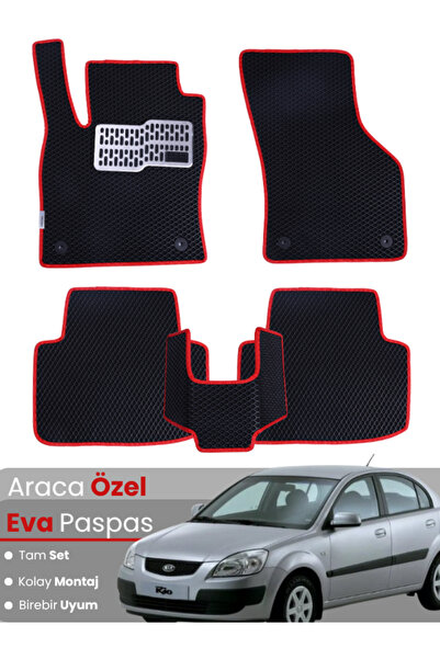 stiloto مجموعة كاملة من دواسات EVA متوافقة مع سيارة كيا ريو سيدان (2005-2011)...