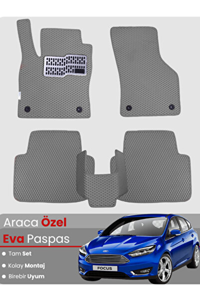 stiloto طقم كامل من دواسات EVA متوافقة مع فورد فوكس 3.5 هاتشباك (2015-2018) -...