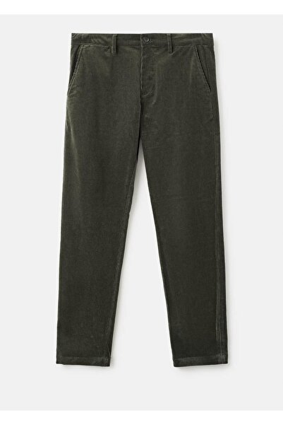 MANGO Man Dar kesim fitilli kadife pantolon