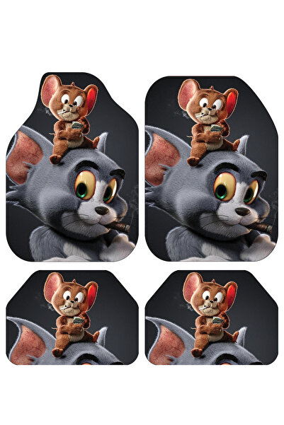 Carmine Carpet Dekoratif Dijital Baskılı Tom ve Jerry Desen Her Araca Uyumlu ...