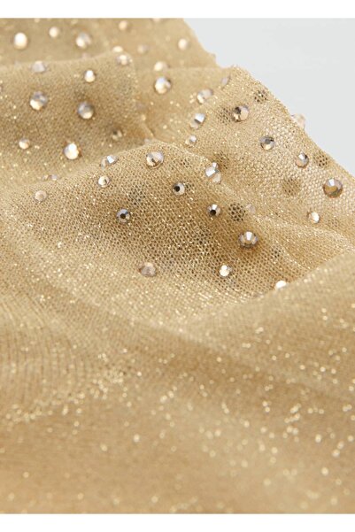 MANGO Woman Strass taş detaylı lureks çorap