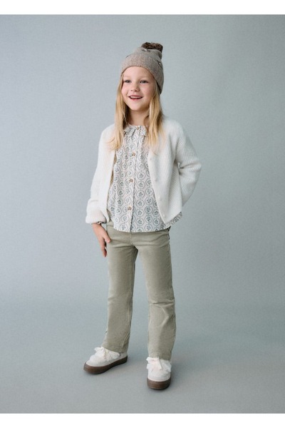 MANGO Baby Fitilli kadife flared pantolon