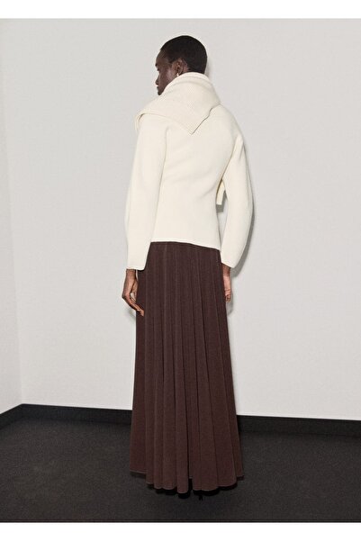 MANGO Woman Fermuarlı triko ceket