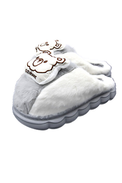 FOTOFUN Αφράτες και ζεστές παντόφλες για παιδιά - Μοντέλο CuteBear, 28-29