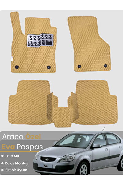 stiloto مجموعة كاملة من دواسات EVA متوافقة مع سيارة كيا ريو سيدان (2005-2011)...