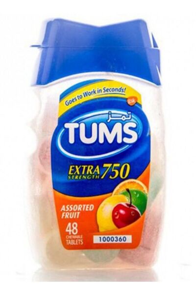 Tums Extra Strength Relief Chewable Antacid Tablets, Fruit