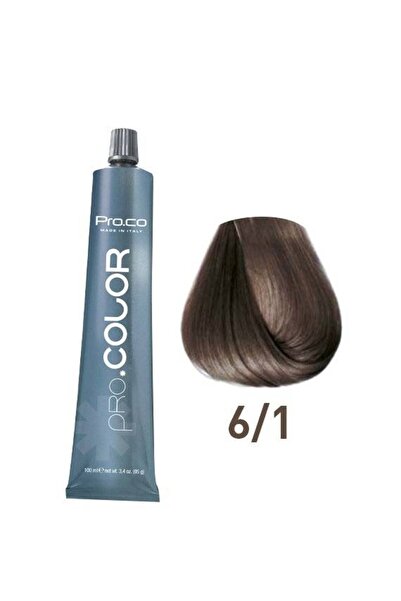 Procolor Professional Hair Dye PRO.COLOR 100 ml - Pro.Co - 6/1 Dark Ash Blonde