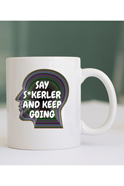 KUPORİA كوب مصمم بعبارة 'قل الشياطين وواصل'