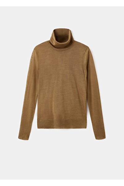 MANGO Woman Yün karışımlı yüksek yaka kazak