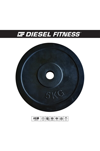 Diesel Fitness Kauçuk Kaplı 5 Kg Ağırlık Plakası