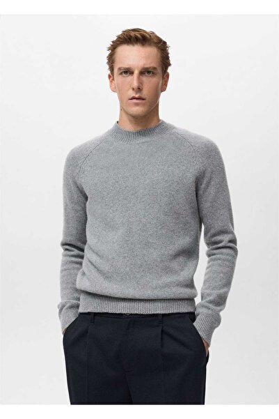 MANGO Man yaka%100 yün kazak