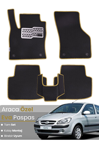 Genel Markalar HYUNDAİ GETZ (2002-2011) Uyumlu EVA Paspas Tam Set–Araca Özel,...
