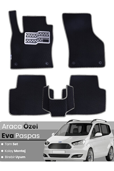 stiloto مجموعة كاملة من حصائر EVA متوافقة مع سيارة فورد كوريري (2013-2023) - ...