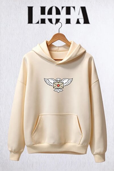 Vordevia سويت شيرت قطني كبير الحجم مطبوع عليه هيدويج مكون من 3 خيوط