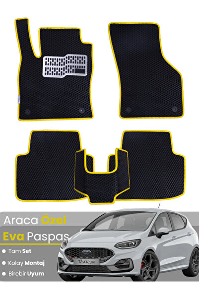 stiloto مجموعة كاملة من دواسات EVA متوافقة مع فورد فييستا (2017-2024) - مخصصة...