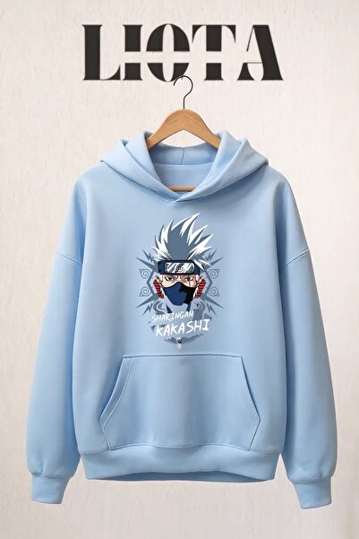 Vordevia Sweatshirt sa šarańanom i Kakashi printom, prevelik, od pamuka, sa 3...