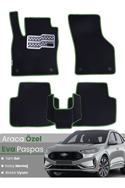 stiloto مجموعة كاملة من دواسات EVA متوافقة مع فورد كوجا 3 (2019-2024) - مخصصة...