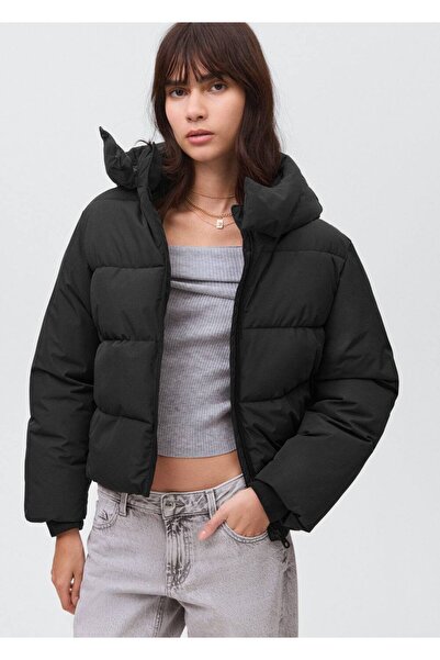 Mango Teen Kapüşonlu kapitone anorak