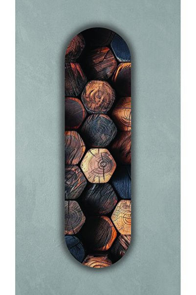 Korhan Atölye Ağacın Hafızası - Dekoratif 4mm MDF Duvar Panosu (75x20 cm)