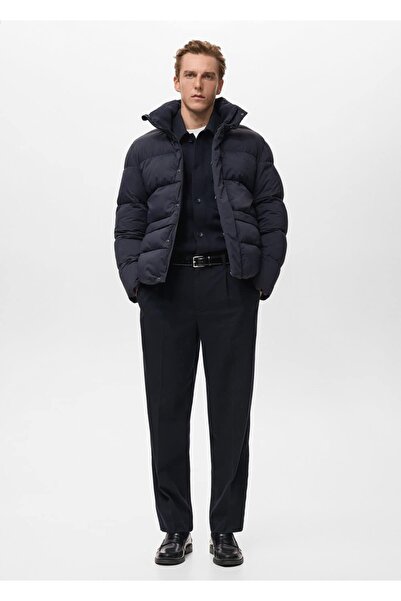 MANGO Man Su geçirmez kısa kapitone anorak