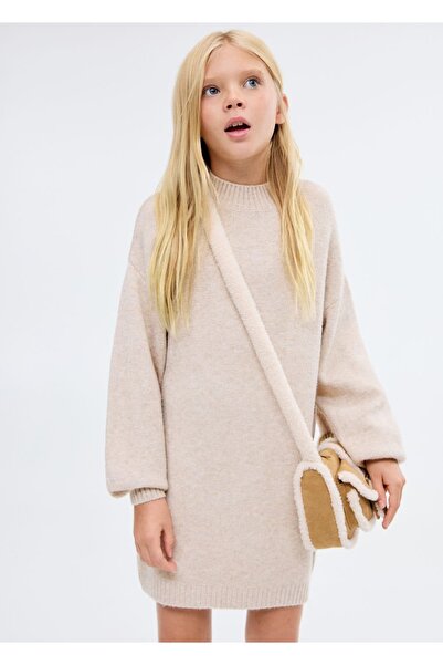 MANGO Kids Örgü midi elbise