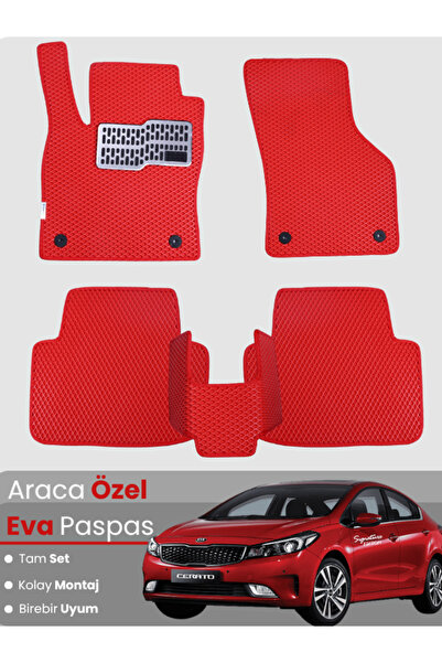 stiloto مجموعة كاملة من دواسات EVA متوافقة مع سيارة كيا سيراتو (2013-2018) - ...