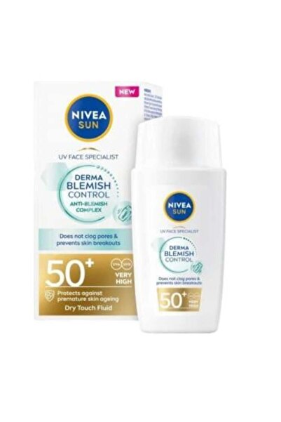 NIVEA كريم واقي من الشمس سائل للوجه بعامل حماية من الشمس 50+ - 40 مل