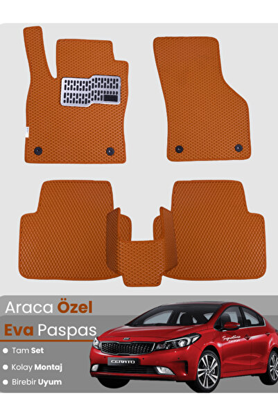 stiloto مجموعة كاملة من دواسات EVA متوافقة مع سيارة كيا سيراتو (2013-2018) - ...