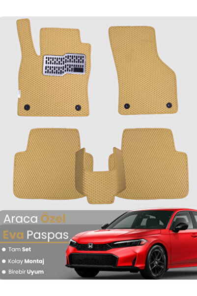 stiloto مجموعة كاملة من دواسات EVA متوافقة مع هوندا سيفيك سبورت بلس (2019-202...