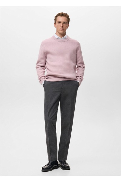 MANGO Man Regular kesim flanel pantolon