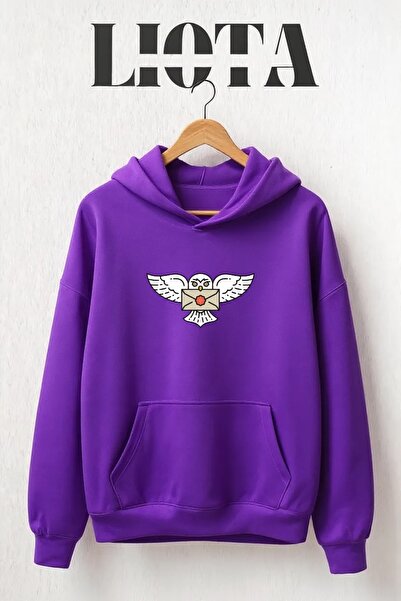 Vordevia سويت شيرت قطني كبير الحجم مطبوع عليه هيدويج مكون من 3 خيوط